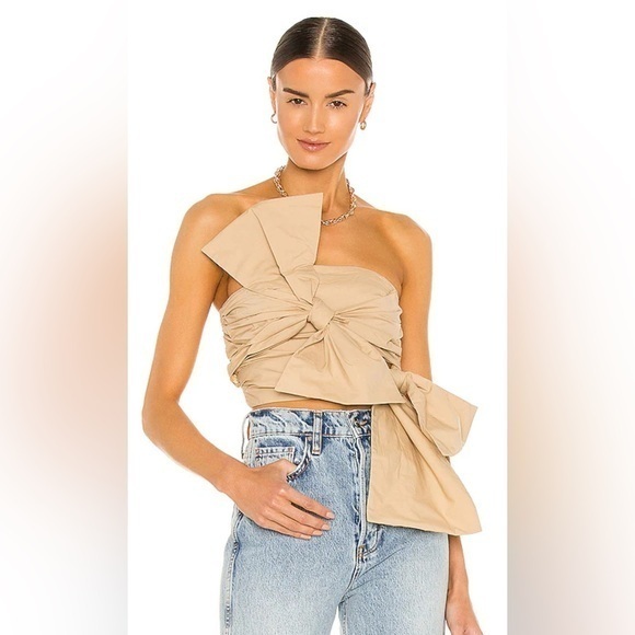 NWOT Song of Style Olsen Top Sand Beige XS $160 - Picture 1 of 8